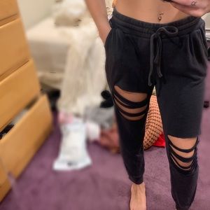 Ripped joggers